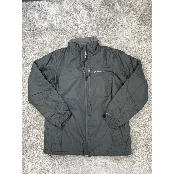 Columbia Jacket Womens Small Black Gray Omni-Shield Fleece Lined Zip 1460491 - Picture 1 of 11